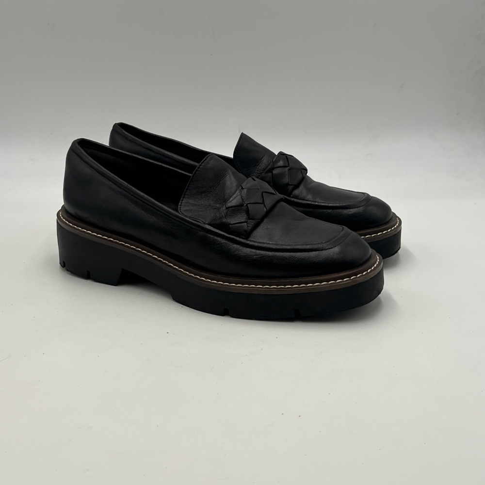 NEW Nordstrom Torie Platform Loafer Black Size